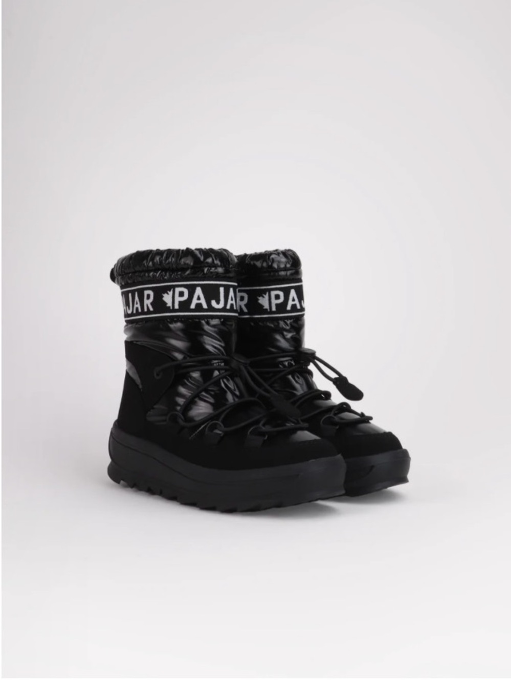 Pajar Women's Black Logo-Trim Winter Boots